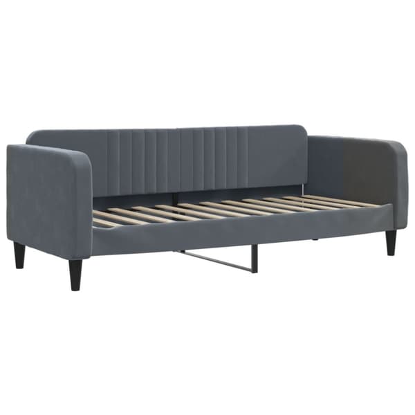 Dagbädd mörkgrå 80x200 cm sammet