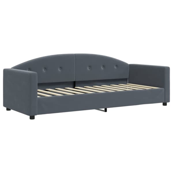Dagbädd mörkgrå 80x200 cm sammet