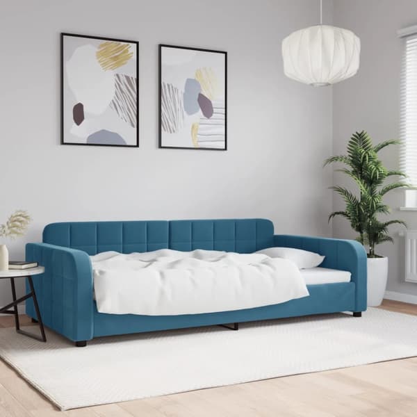 Dagbädd blå 100x200 cm sammet