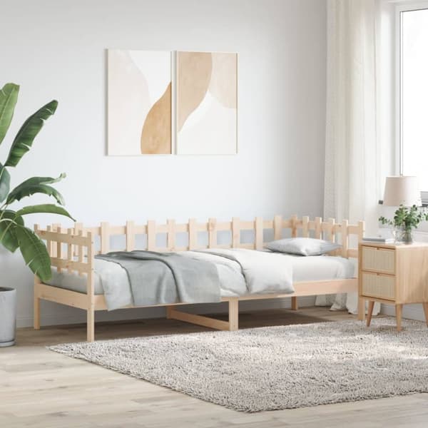 Dagbädd utan madrass 80x200 cm massiv furu