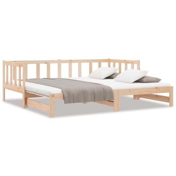 Dagbädd med extrasäng 90x200 cm massiv furu