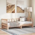 Miniatyrbild 1 av 2: Dagbädd med extrasäng 90x200 cm massiv furu