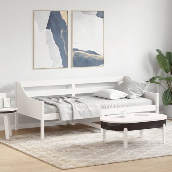 Dagbädd vit 100x200 cm massiv furu