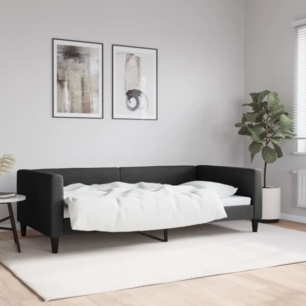 Dagbädd svart 100x200 cm tyg