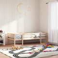 Miniatyrbild 1 av 2: Sängram för barnsäng 75x190 cm massiv furu