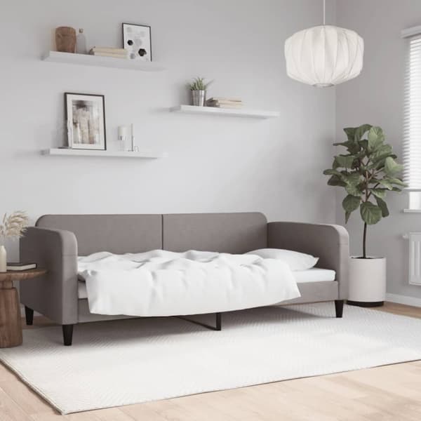 Dagbädd taupe 90x200 cm tyg
