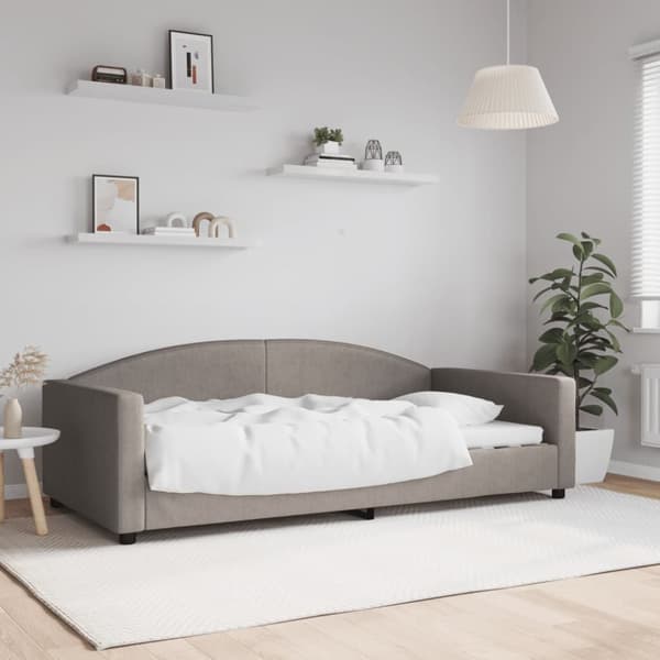 Dagbädd taupe 100x200 cm tyg