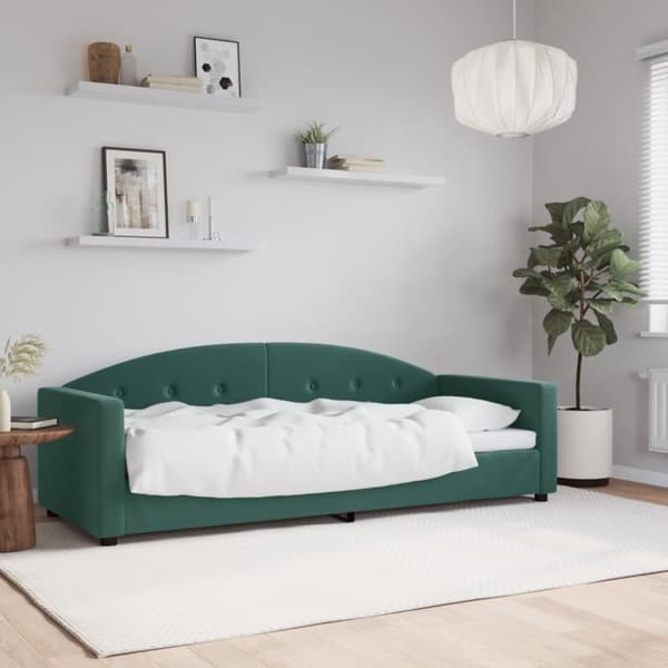 Dagbädd mörkgrön 80x200 cm sammet