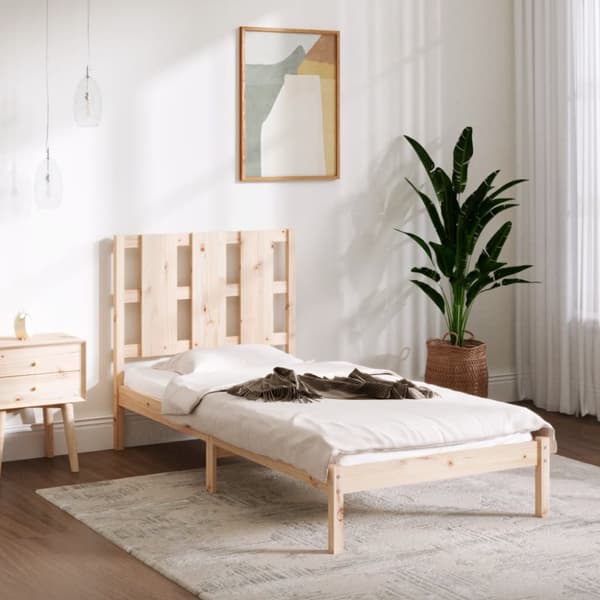 Sängram massivt trä 90x190 cm