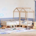 Miniatyrbild 1 av 2: Dagbänk med bänk och tak 90x200 cm massiv furu