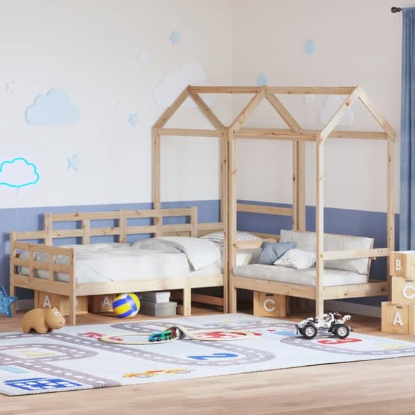 Dagbänk med bänk och tak 90x200 cm massiv furu