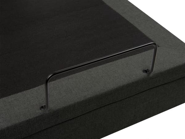 Elektrisk Seng Mørkegrå Polyester 90 x 200 cm Fjernstyrt Justerbar Uten Sengegavl