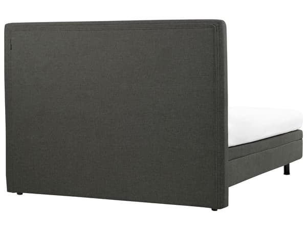 Elektrisk Seng Mørkegrå 160 x 200 cm Fjernkontroll Justerbar Stoffpolstring