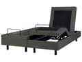 Miniatyrbilde 6 av 11: Elektrisk Seng Mørkegrå Polyester 160 x 200 cm Fjernstyrt Justerbar Uten Sengegavl
