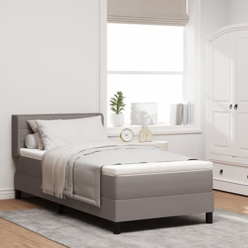 Bäddmadrass med Madrass Beige 80x200 cm Tyg
