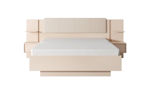 FURNLUX SÄNGRAM DAST BEIGE & SVART 160x200CM