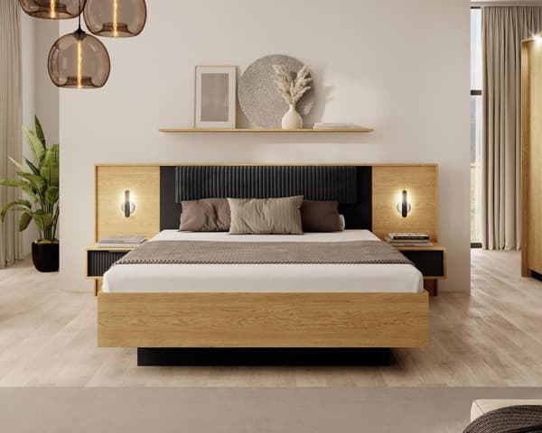 FURNLUX SÄNGYn kehys BALTIC MUSTA 160x200cm