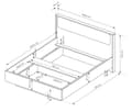 Pikkukuva 7 / 7: FURNLUX SÄNGYn kehys BALTIC MUSTA 160x200cm