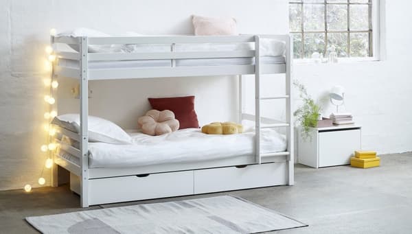 FURNLUX VÅNINGSSÄNG ACTIM VIT 90X200CM