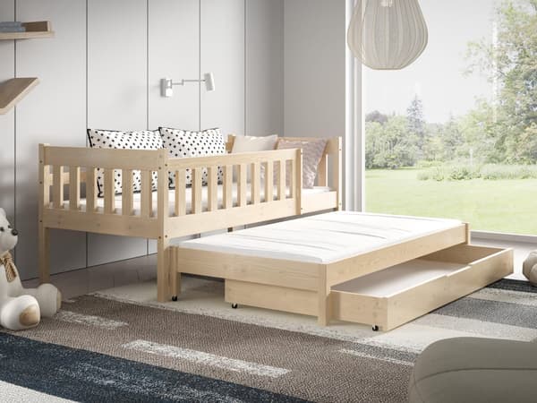 FURNLUX BARN ENKELSÄNG NELA BEIGE 80X160CM