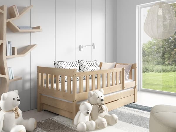 FURNLUX BARN ENKELSÄNG NELA BEIGE 80X160CM