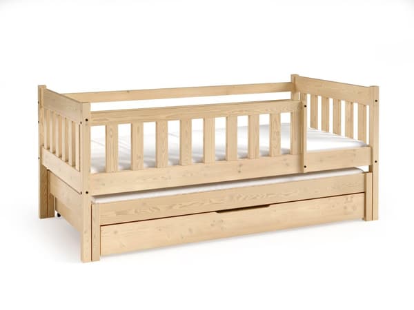 FURNLUX BØRNESENG NELA BEIGE 80X160CM