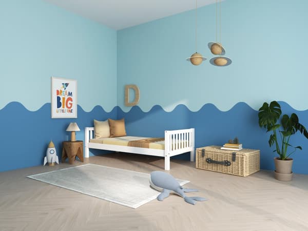 FURNLUX BARN ENKELSÄNG NORDIC DREAM VIT 90X200CM