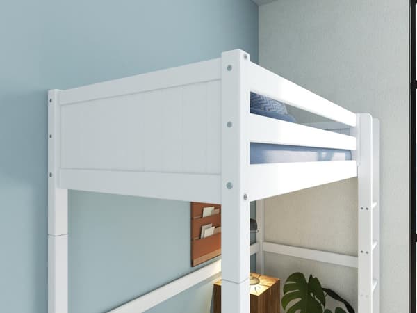 FURNLUX LOFTSÄNG NORDIC ROMANTIC VIT 90X200CM