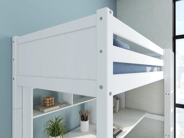 FURNLUX LOFTSÄNG NORDIC ROMANTIC VIT 90X200CM