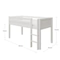 Pikkukuva 8 / 8: FURNLUX PARVISÄNKY NORDIC ROMANTIC VALKOINEN 90X200CM