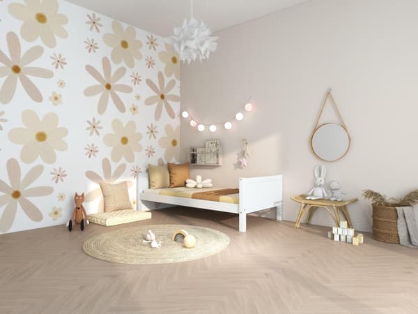 FURNLUX BARN ENKELSÄNG NORDIC ROMANTIC VIT 90X200CM