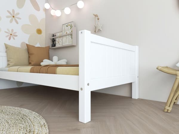 FURNLUX BARN ENKELSÄNG NORDIC ROMANTIC VIT 90X200CM