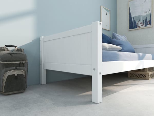 FURNLUX BØRNESENG NORDIC ROMANTIC WHITE 90X200CM