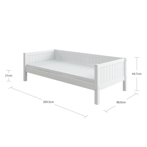 FURNLUX BØRNESENG NORDIC ROMANTIC WHITE 90X200CM