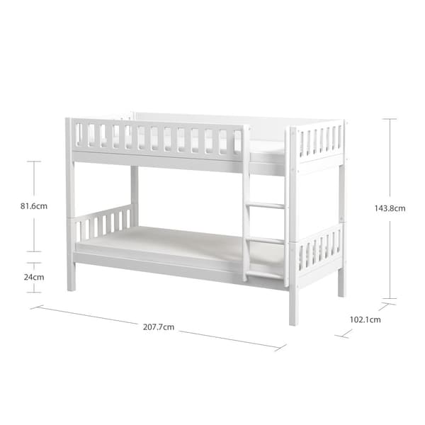 FURNLUX VÅNINGSSÄNG VIGGO VIT 90X200CM