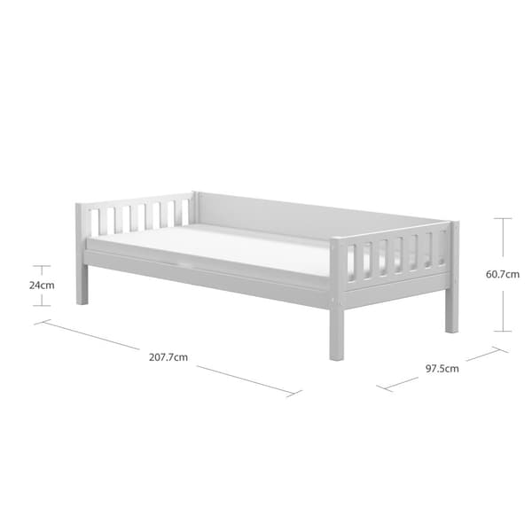 FURNLUX BARN ENKELSÄNG VIGGO VIT 90X200CM
