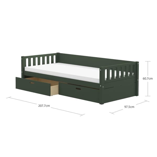 FURNLUX BARN ENKELSÄNG VIGGO GRÖN 90X200CM