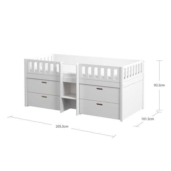 FURNLUX BØRNESENG VIGGO HVID 90X200CM