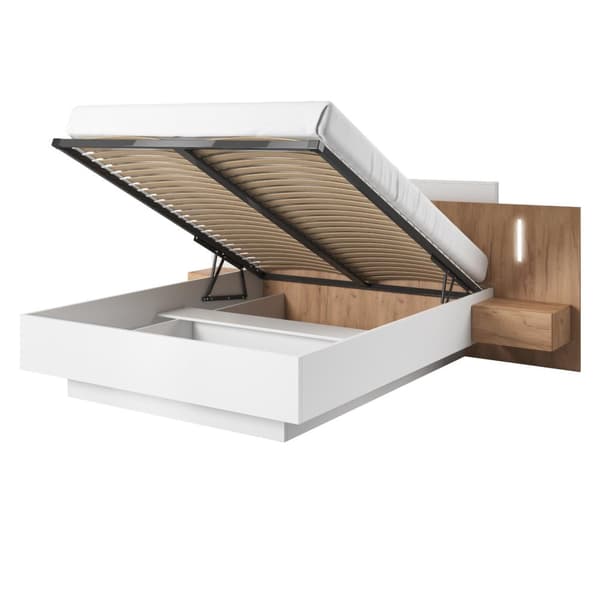 FURNLUX SÄNGRAM 3D BEIGE & VIT 160X200CM