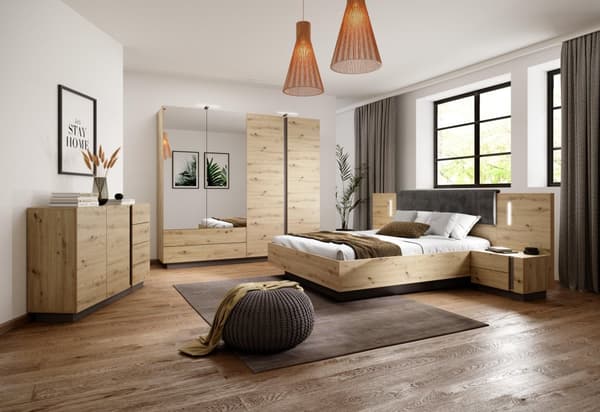 FURNLUX SÄNGRAM ARKAD GRAFIT 160X200CM