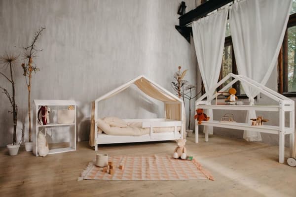 FURNLUX HUSBÄDD HYTTE VIT 80X160CM