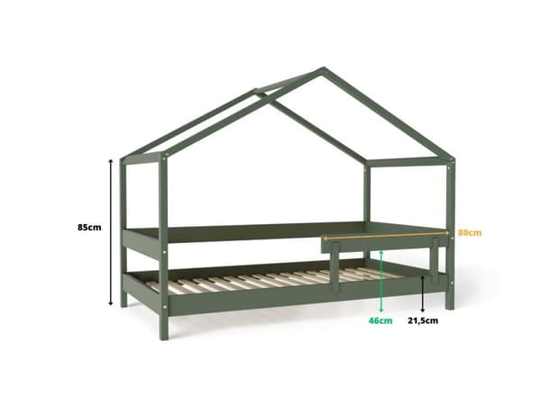 FURNLUX TALON SÄNKY HYTTE VIHREÄ 80X160CM