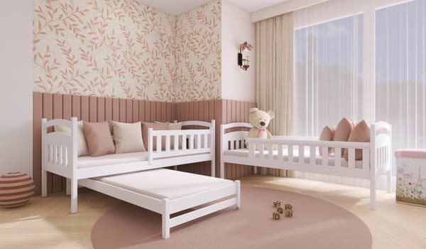 FURNLUX BUNK BED BLANKA VALKOINEN 90x200cm