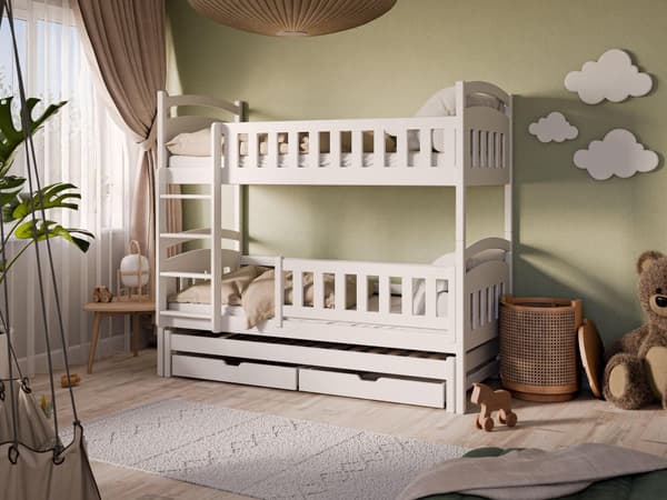 FURNLUX BUNK BED BLANKA VALKOINEN 90x200cm