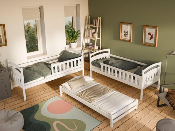 FURNLUX BUNK BED BLANKA VALKOINEN 90x200cm