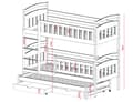 Pikkukuva 10 / 10: FURNLUX BUNK BED BLANKA VALKOINEN 90x200cm