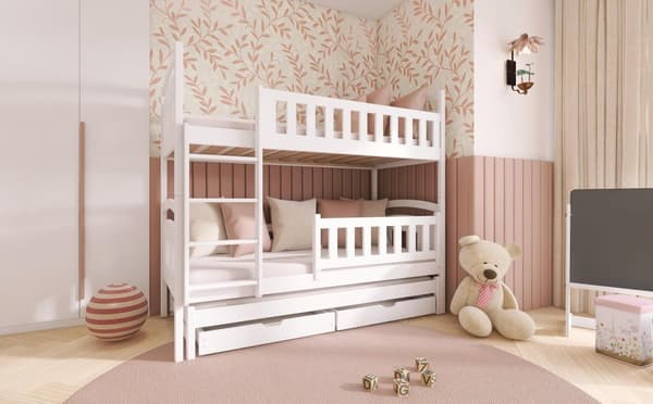 FURNLUX BUNK BED BLANKA VALKOINEN 90x200cm