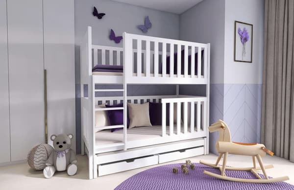 FURNLUX BUNKSÄNG EMILKA VIT 80x180CM