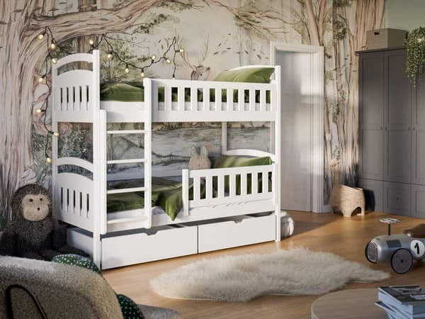 FURNLUX BUNKSÄNG IGNAS VIT 90x200CM