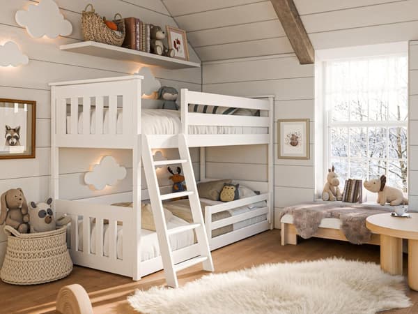 FURNLUX BUNK BED KEVIN WHITE 90x200CM